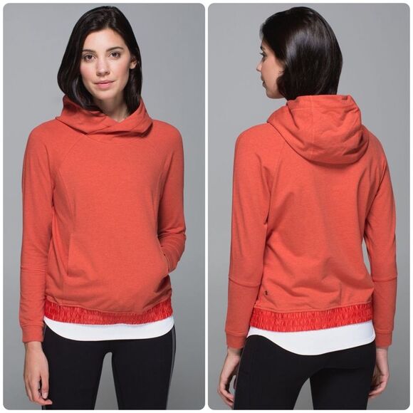 Lululemon All Good Pullover Heathered Alarming / Alarming French Terry Hoodie 8 - Picture 1 of 8